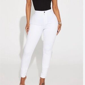 White Women skinny jeans pants